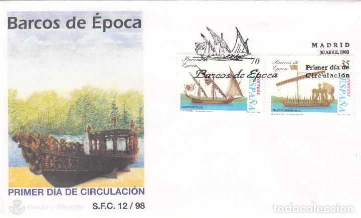 Sellos: SOBRE: 1998 MADRID. BARCOS DE EPOCA - Foto 1