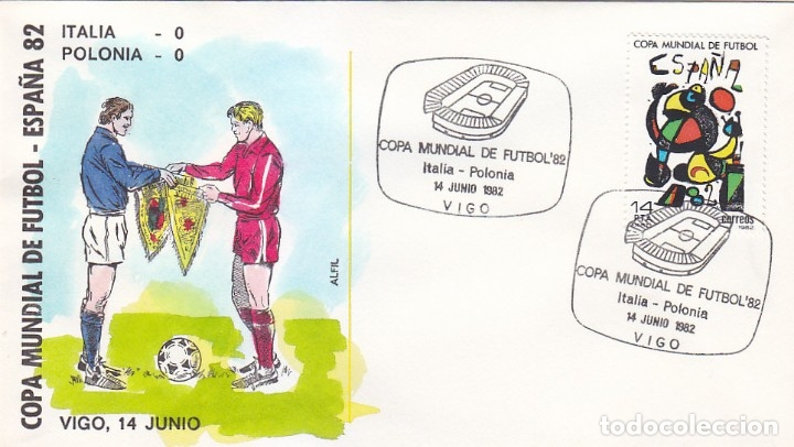 Futbol Italia Polonia Mundial Espana 82 Vigo 1 Buy First Day Of Issue Cover And Special Postmarks At Todocoleccion 6361963