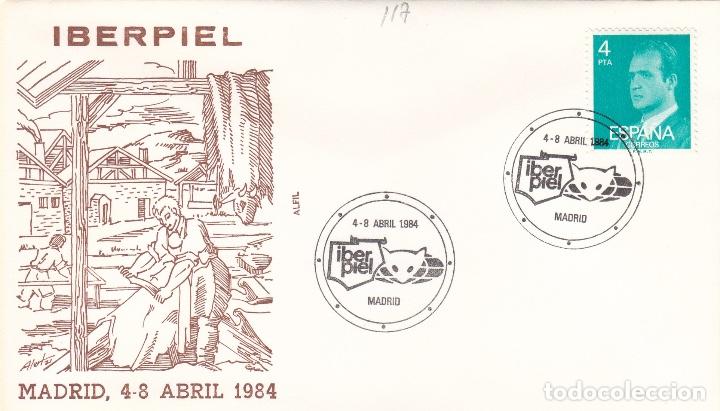 Sellos: 1984  MADRID - IBERPIEL - SOBRE ALFIL - Foto 1