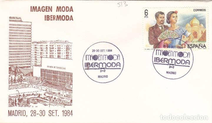 Sellos: 1984 MADRID - IMAGEN MODA IBERMODA , - SOBRE ALFIL - Foto 1