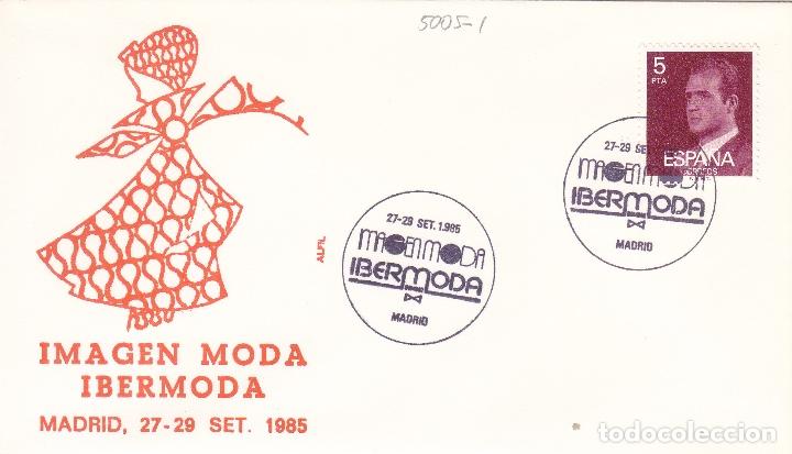 Sellos: 1985 MADRID - IMAGEN MODA , IBERMODA - SOBRE ALFIL - Foto 1