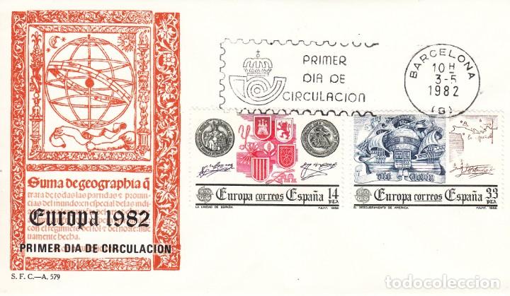 Sellos: SOBRE: 1982 BARCELONA. EUROPA - Foto 1