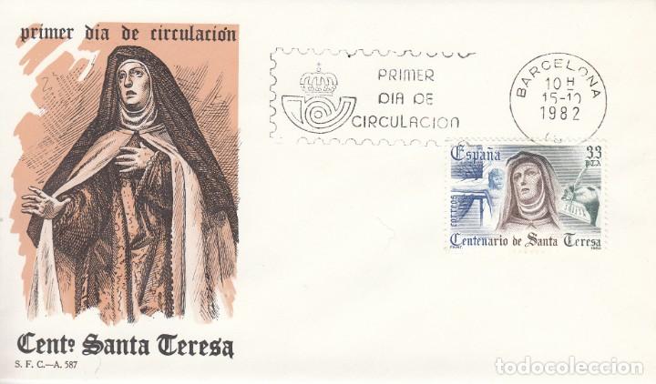 Sellos: SOBRE: 1982 BARCELONA. CENT. SANTA TERESA - Foto 1