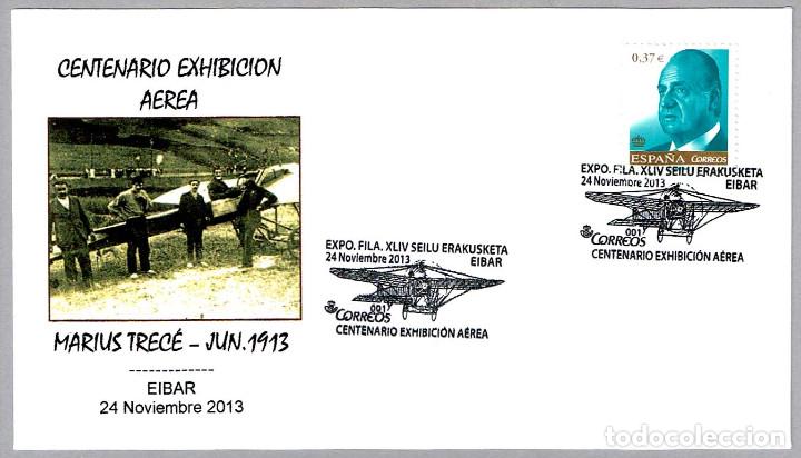 Sellos: Matasellos CENTENARIO EXHIBICION AEREA. Eibar, Guipuzcoa, 2013 - Foto 1