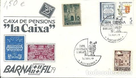 Sellos: SOBRE CAIXA DE PENSIONS LA CAIXA BARNAFIL 79 - Foto 1
