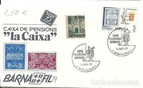 Sellos: SOBRE CAIXA DE PENSIONS LA CAIXA BARNAFIL 79 - Foto 1