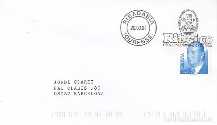Briefmarken: VINO VENDIMIA RIBEIRO VI&Ntilde;OS DENOMINACION ORIXE RIBADABIA RIBADAVIA (OURENSE) 2004 MATASELLOS RODILLO