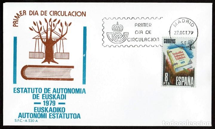 Sellos: SPD ESPA&Ntilde;A 1979 - ESTATUTO DE AUTONOM&Iacute;A DE EUSKADI - Foto 1