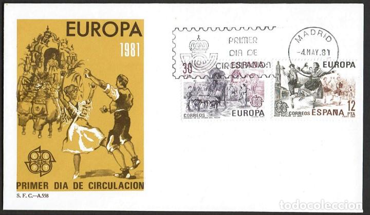 Sellos: SPD ESPA&Ntilde;A 1981 - EUROPA CEPT - Foto 1
