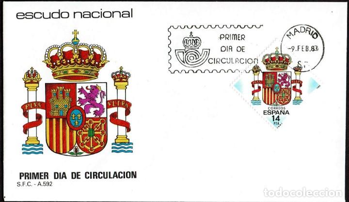 Sellos: SPD ESPA&Ntilde;A 1983 - ESCUDO DE ESPA&Ntilde;A - Foto 1
