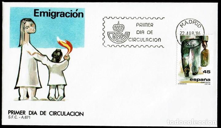 Sellos: SPD ESPA&Ntilde;A 1986 - LA EMIGRACI&Oacute;N - Foto 1