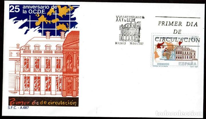 Sellos: SPD ESPA&Ntilde;A 1987 - XXV ANIVERS. DE LA OCDE - Foto 1