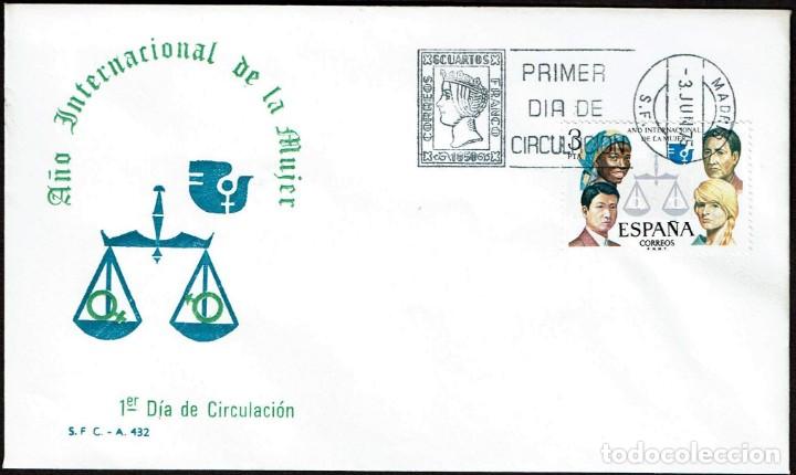 Sellos: SPD ESPA&Ntilde;A 1975 - A&Ntilde;O INTERNACIONAL DE LA MUJER - Foto 1