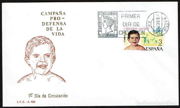 Sellos: SPD ESPA&Ntilde;A 1975 - CAMPA&Ntilde;A PRO DEFENSA DE LA VIDA - Foto 1