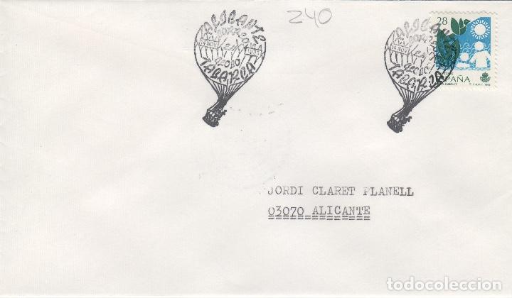 Sellos: 1993 ALICANTE , CORREO TABARCA  . SOBRE - Foto 1
