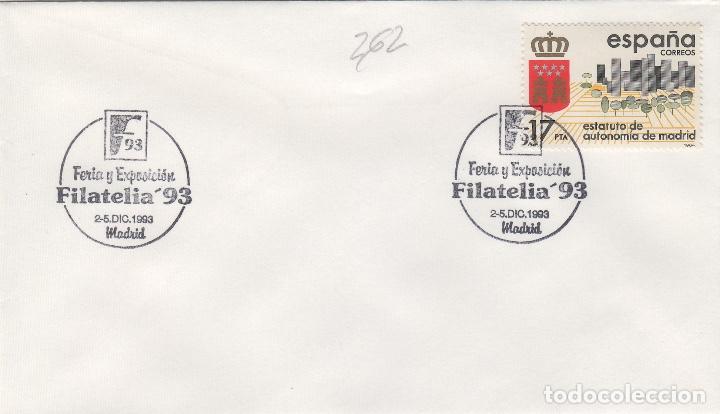 Sellos: 1993  MADRID , FERIA Y EXPOSICION  . SOBRE - Foto 1