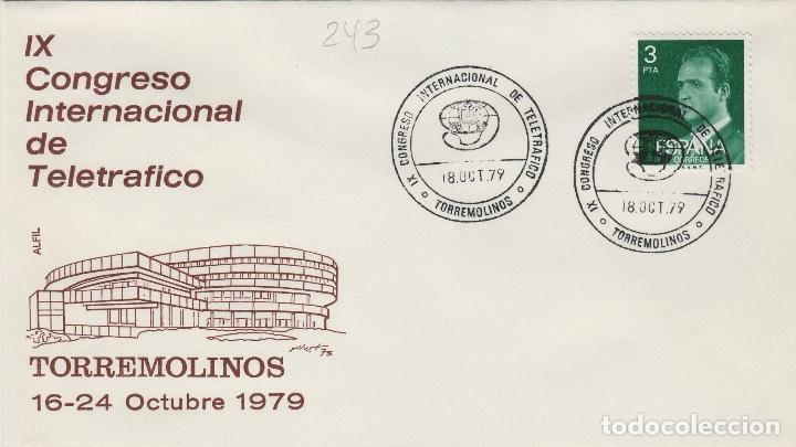 Sellos: 1979 TORREMOLINOS (M&Aacute;LAGA) , IX CONGRESO INTERNACIONAL DE TELETRAFICO .SOBRE ALFIL