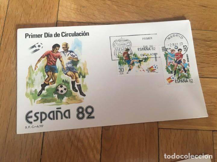 Sellos: R6437 SELLOS SOBRE PRIMER DIA DE CIRCULACION 1981 MUNDIAL CAMPEONATO DEL MUNDO ESPA&Ntilde;A FUTBOL 1982