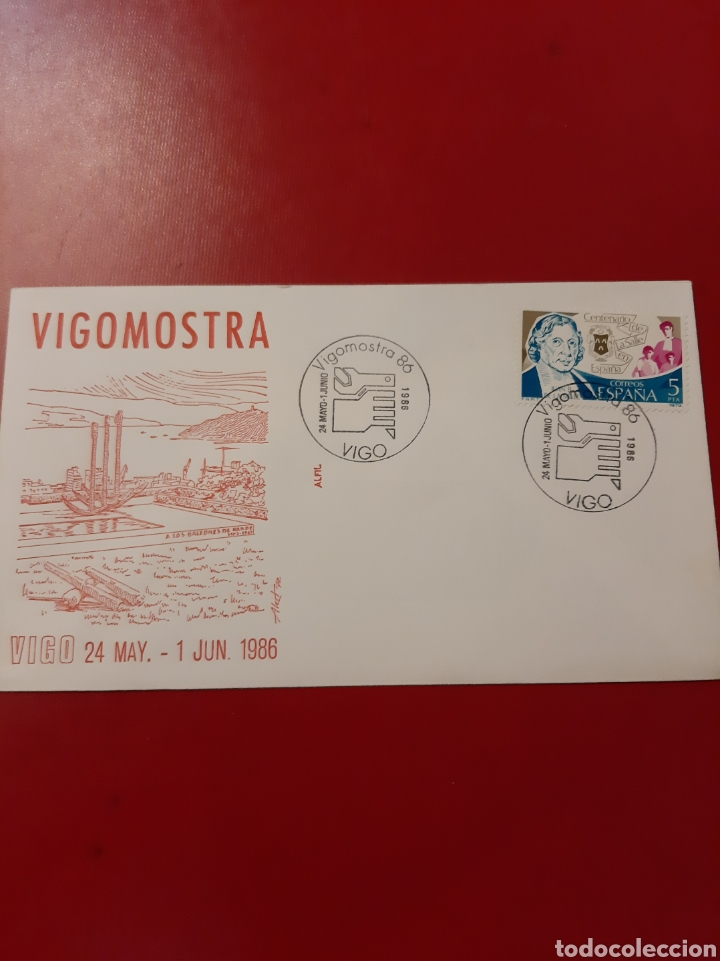 Sellos: Vigo 1986 Vigomostra matasello - Foto 1