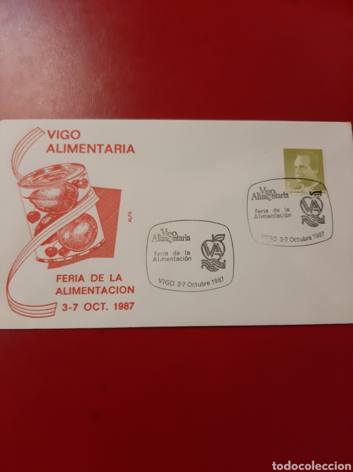 Sellos: 1987 Vigo Alimentaria matasello Afil - Foto 1