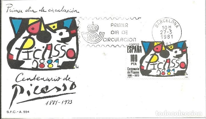 Sellos: FDC 1981 PICASSO - Foto 1