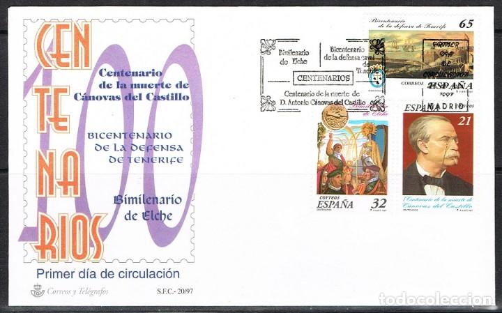 Sellos: [CF7729] Espa&ntilde;a 1997, FDC Serie Centenarios (NS) - Foto 1