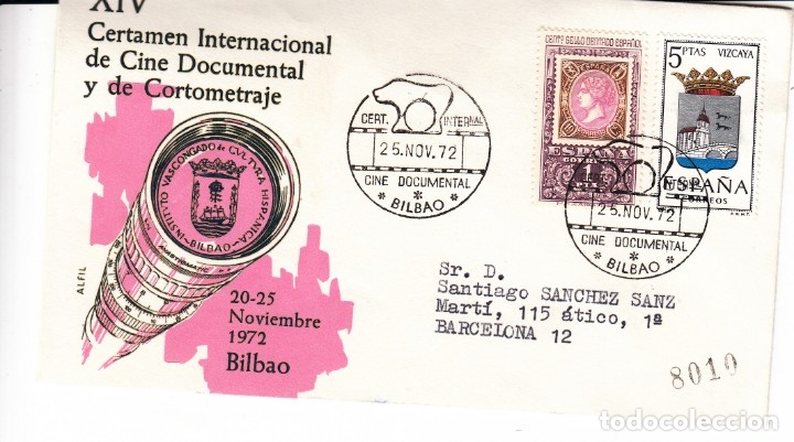 Stamps: MATASELLOS CERTAMEN. INT. CINE DOCUMENTAL  BILBAO- 1972 SOLICITE LOS MATASELLOS QUE LE FALTEN