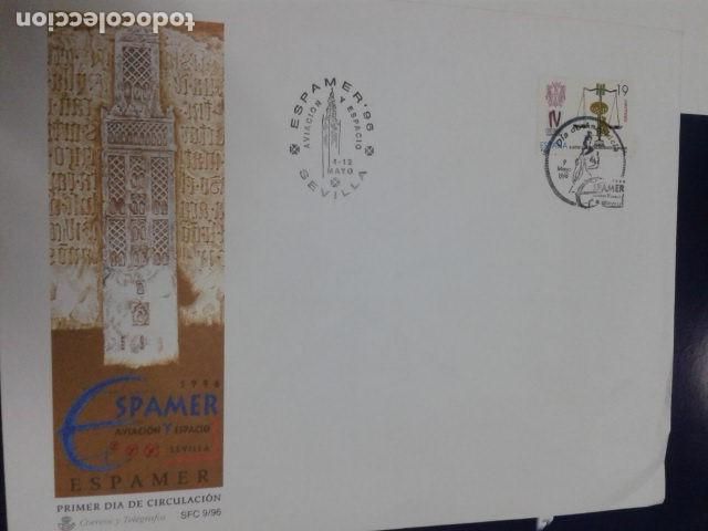 Sellos: ESPA&Ntilde;A 1996, ESPAMER Aviaci&oacute;n y Espacio. NUEVO - Foto 1