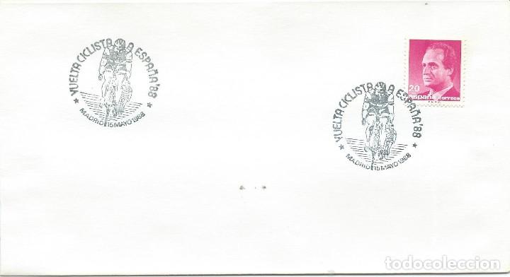 Sellos: 1988. MADRID. MATASELLOS/POSTMARK. VUELTA CICLISTA A ESPA&Ntilde;A. CICLISMO/CYCLING. DEPORTES/SPORTS.