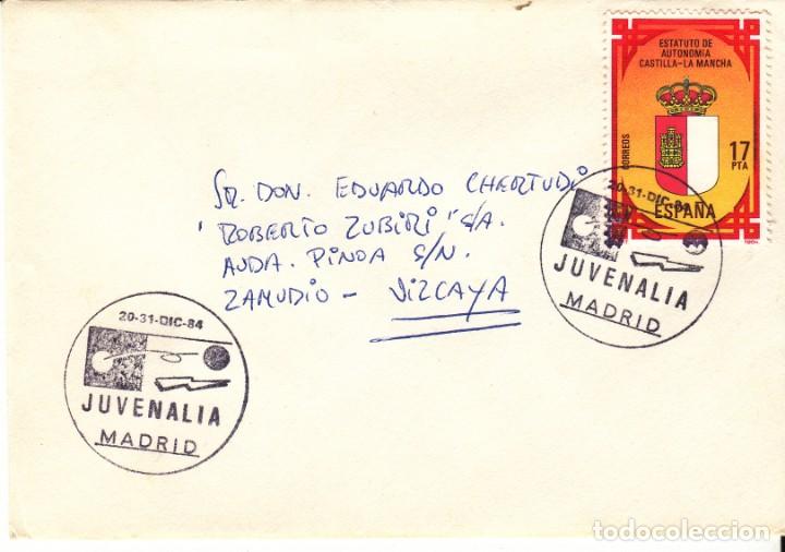 Sellos: SOBRE: 1984 MADRID. JUVENALIA - Foto 1