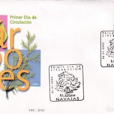 Francobolli: OLMO DE NAVAJAS MEJOR ARBOL EUROPA, ARBOLES 2002 (EDIFIL 3868) SPD SFC MATASELLOS NAVAJAS (CASTELLON. Lote 184880112