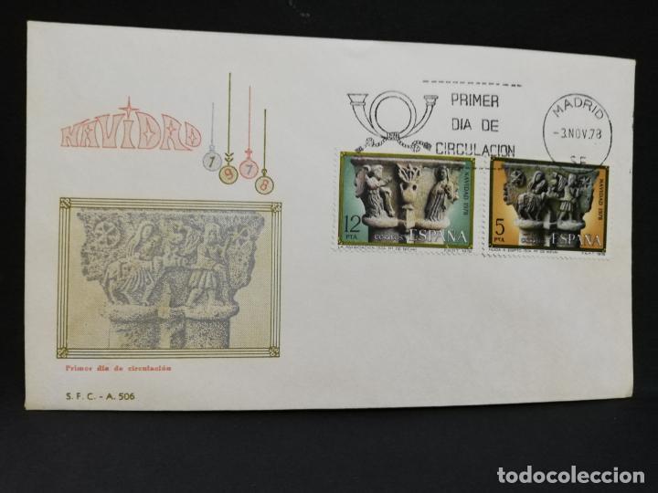 Sellos: SOBRE PRIMER DIA. NAVIDAD. MADRID. 1978. - Foto 1