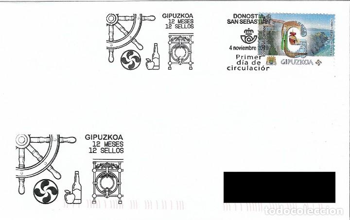 Sellos: ESPA&Ntilde;A. SOBRE PRIMER DIA. GUIPUZCOA. 2019 - Foto 1