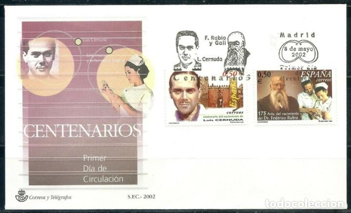 Sellos: [CF2708] Espa&ntilde;a 2002, FDC Serie Centenarios (NS) - Foto 1