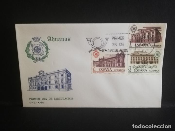 Sellos: SOBRE PRIMER DIA. ADUANAS. MADRID. 1976. - Foto 1