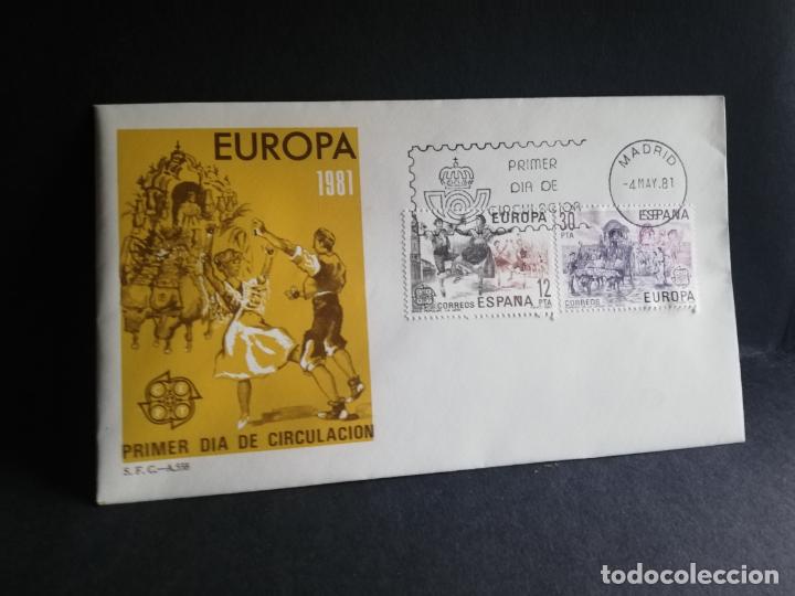 Sellos: SOBRE PRIMER DIA. EUROPA. MADRID. 1981. - Foto 1