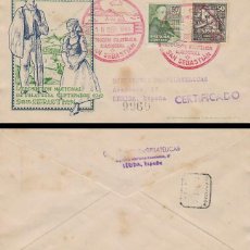 Sellos: AÑO 1948, EXFILNA, EXPOSICION NACIONAL DE FILATELIA EN SAN SEBASTIAN, MONTE IGUELDO, PANFILATELICAS. Lote 189274101