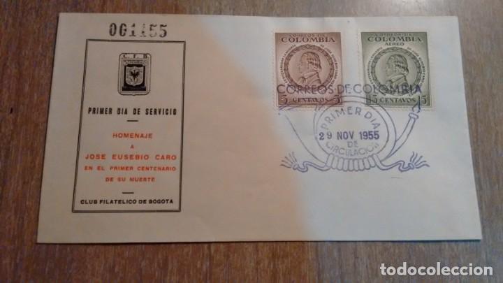 Sellos: JOSE EUSEBIO CARO - 1&deg; DIA DE EMISION - POSTAL - - Foto 1