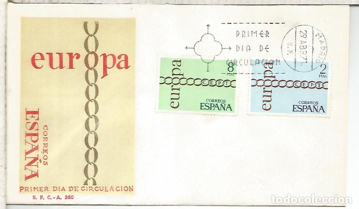Sellos: ESPA&Ntilde;A SPD FDC EUROPA CEPT 1971 - Foto 1