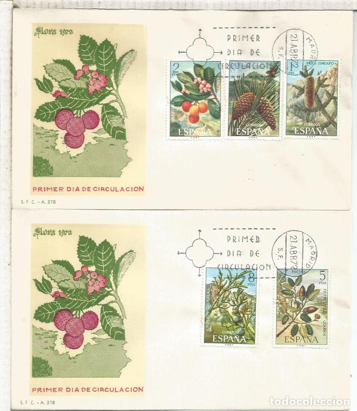 Sellos: ESPA&Ntilde;A SPD FDC X 2 FLORA ARBOL TREE - Foto 1