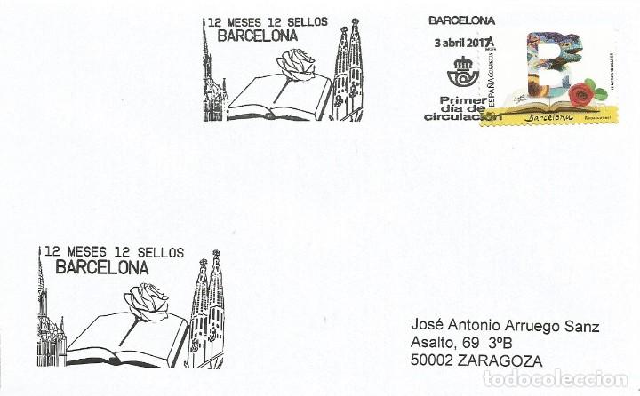 Sellos: ESPA&Ntilde;A. SOBRE PRIMER DIA. BARCELONA 2017 - Foto 1