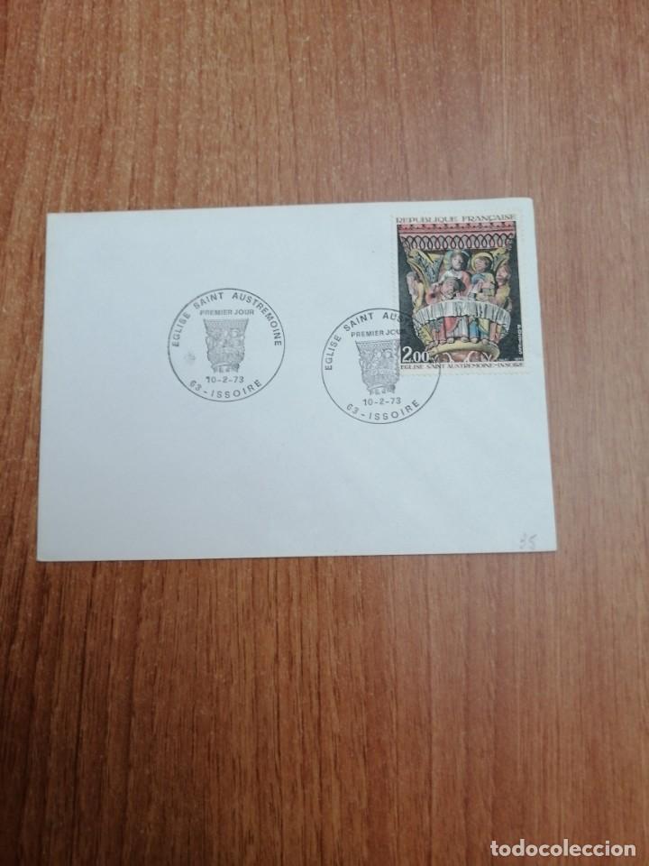 Briefmarken: SOBRE PREMIER JOUR EGLISE SAINT AUSTREMOINE 10 - 2 - 73