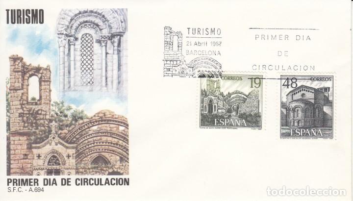 Sellos: SOBRE: 1987 BARCELONA. TURISMO - Foto 1
