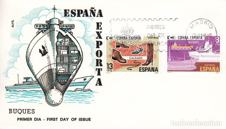 Sellos: SOBRE: 1980 MADRID. ESPA&Ntilde;A EXPORTA BUQUES - Foto 1