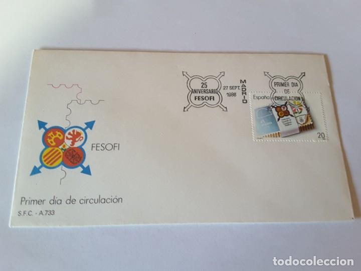 Sellos: Sobre primer dia Espa&ntilde;a - Foto 1