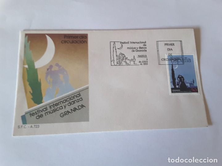 Sellos: Sobre primer dia Espa&ntilde;a - Foto 1