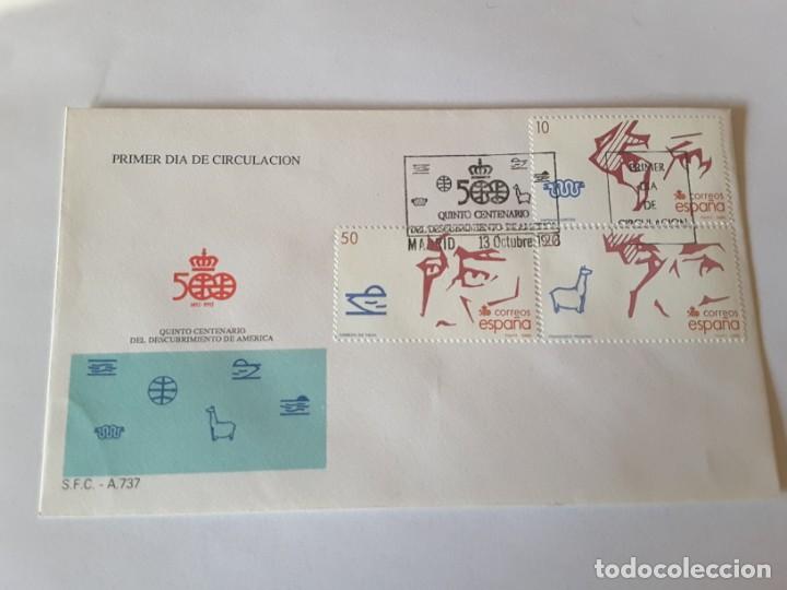 Sellos: Sobre primer dia Espa&ntilde;a - Foto 1