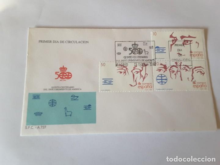 Sellos: Sobre primer dia Espa&ntilde;a - Foto 1