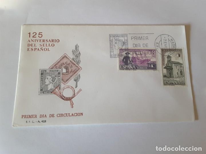 Sellos: Sobre primer dia Espa&ntilde;a - Foto 1