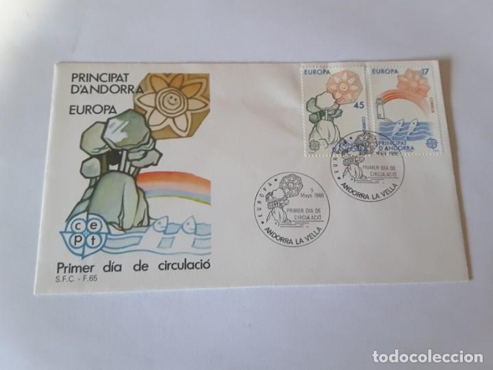 Sellos: Sobre primer dia Andorra - Foto 1